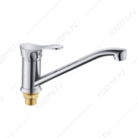 Смеситель для кухни "РМС", цинк, ручка шар., d=35мм, длин.излив, SL86-004FBS-25