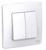 Выключатель 2-кл. СП "BLANCA" 10А Белый, SchE BLNVS010501