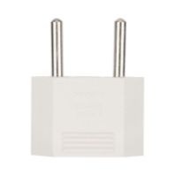 Переходник евро плоский 10А. белый