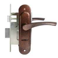 Замок врезной "ПТИМАШ" ЗВ9-4.07 с пружиной медь