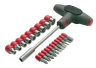 Отвертка Т-образная "Uspex" 20 насадок