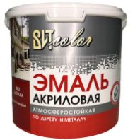 Эмаль акриловая "ВИТ Color" п/г RAL 1015 бежевая 3,5 кг