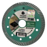Диск алмазный отрезной 125 мм. сплошной, ун. резка "ГРАНИТ" Турбо