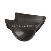 Угол желоба "ТН ПВХ" коричневый 90