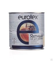 Лак яхтный "EUROTEX" полуматовый 0,75 л