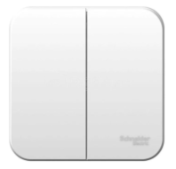 Выключатель 2-кл. ОП "BLANCA" 10А Белый, SchE BLNVA105011