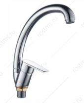 Смеситель для кухни "РМС", цинк, ручка шар., d=35мм, высокий излив, SL132-011F