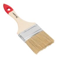 Кисть плоская 3" (75 мм) "MATRIX" Стандарт, натуральная щетина, деревянная ручка