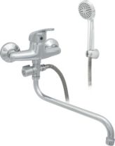 Смеситель для ванны "Центр Сантехники", цинк, ручка шар., круглый излив 300 мм., ЦС-СМ 300/1-4