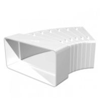 Колено прямоугольное разноугл. горизонт. 60х204