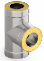 Тройник сэндвича 90х200х115 нерж. 0,5 мм. / нерж. 0,8 мм.