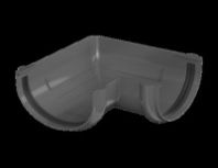 Угол желоба "ТН ОПТИМА" серый 90