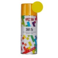 Эмаль аэрозольная акриловая Желтая "ПРЕСТИЖ" 425 мл.