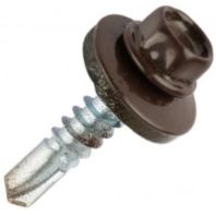 Шуруп кровельный оцинк. 5,5х25 мм., RAL8017, коричневый