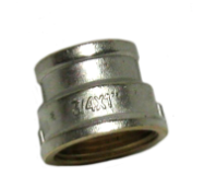 Муфта переходная 1" х 3/4" никель