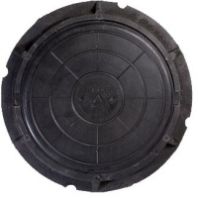 Люк смотровой круглый 750 мм черный, нагрузка до 3т.