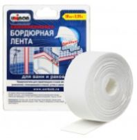 Лента самоклеющаяся 60 мм.х3,35 м. "Unibob" бордюрная белая