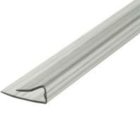 Профиль торцевой 8 мм. L 2,10 м. прозрачный