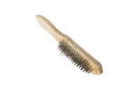 Корщетка "SANTOOL" 6-рядная, ручная, деревянная ручка