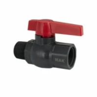 Кран шаровый из АБС пластика 1/2" г/г, бабочка
