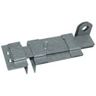 Засов гаражный Делга серый с проушиной