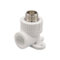 Купить Уголок комбинированный PP-R 20х1/2'' штуцер, с креплением недорого Уголок комбинированный PP-R 20х1/2'' штуцер, с креплением