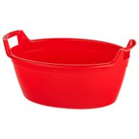 Таз пластиковый овальный 16л 225х495х365мм, с ручками