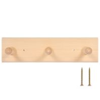 Вешалка на сплошной основе 3 кр., липа/Банные штучки