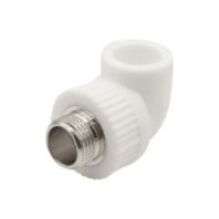 Купить Уголок комбинированный PP-R 20х1/2'' штуцер недорого Уголок комбинированный PP-R 20х1/2'' штуцер