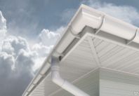 Соффит 3000х0,93х340 мм. "ТН" сплошной, белый/жасмин