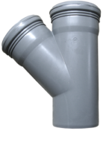 Тройник канализ. 45 град. D 110/110 мм.