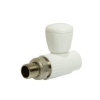 Купить Кран PPхR для радиатора 20х1/2'' с американкой штуцер прямой недорого Кран PPхR для радиатора 20х1/2'' с американкой штуцер прямой
