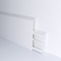 Плинтус ПВХ 80 х 2200 мм "ROYCE" № 318 Белый матовый