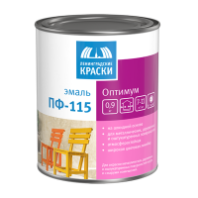 Эмаль ПФ-115 Черная 0,9 кг. глянцевая "Текс" Оптимум