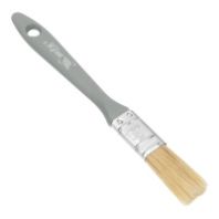 Кисть плоская 3/4" (20 мм) "MATRIX" Евро, натуральная щетина, пластмассовая ручка