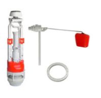 Арматура "Инкоэр" D=40мм. боковая подводка, хром кнопка