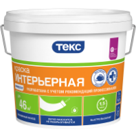 Краска интерьерная латексная для стен и потолков "Текс" Универсал 3 кг