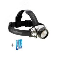 Фонарь налобный LEDx19 "Космос" 3xAAA , KOC-H19-LED