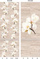 Панель ПВХ 250х2700 мм. PANDA 4240 "Травертин Цветок" Панно, 4шт