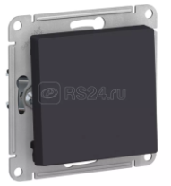 Выключатель в рамку 1-кл. "ATLAS DESIGN" 10А Карбон, SchE ATN0001011