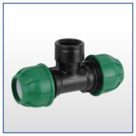 Тройник ПЭ 25х1/2"х25 мм. гайка