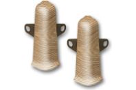 Угол наружный ПВХ 70 мм "Деконика" №215 Дуб снежный