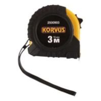 Рулетка 7,5 м. х 25 мм. "Korvus" обрезиненный корпус