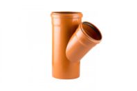 Тройник канализ. наружн. 45 град. D 160/160 мм.