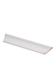 Угол широкий Б-200 200х55 мм. белый срез левый