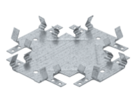 Соединитель одноуровневый для ПП 60х27 "Кнауф" "Краб"