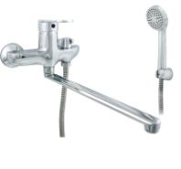 Смеситель для ванны "Центр Сантехники", цинк, ручка шар., излив 350 мм., ЦС-СМ 300/5-4