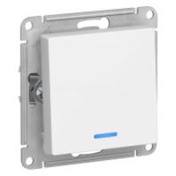 Выключатель в рамку 1-кл. с индикатором "ATLAS DESIGN" 10А Белый, SchE ATN000113