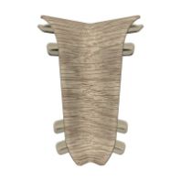 Угол внутренний ПВХ 55 мм "Идеал" № 208 Дуб мокко