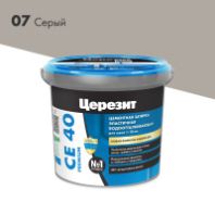 Затирка "Церезит" СЕ 40 эластичная водоотталкивающая 07 серая 1 кг.